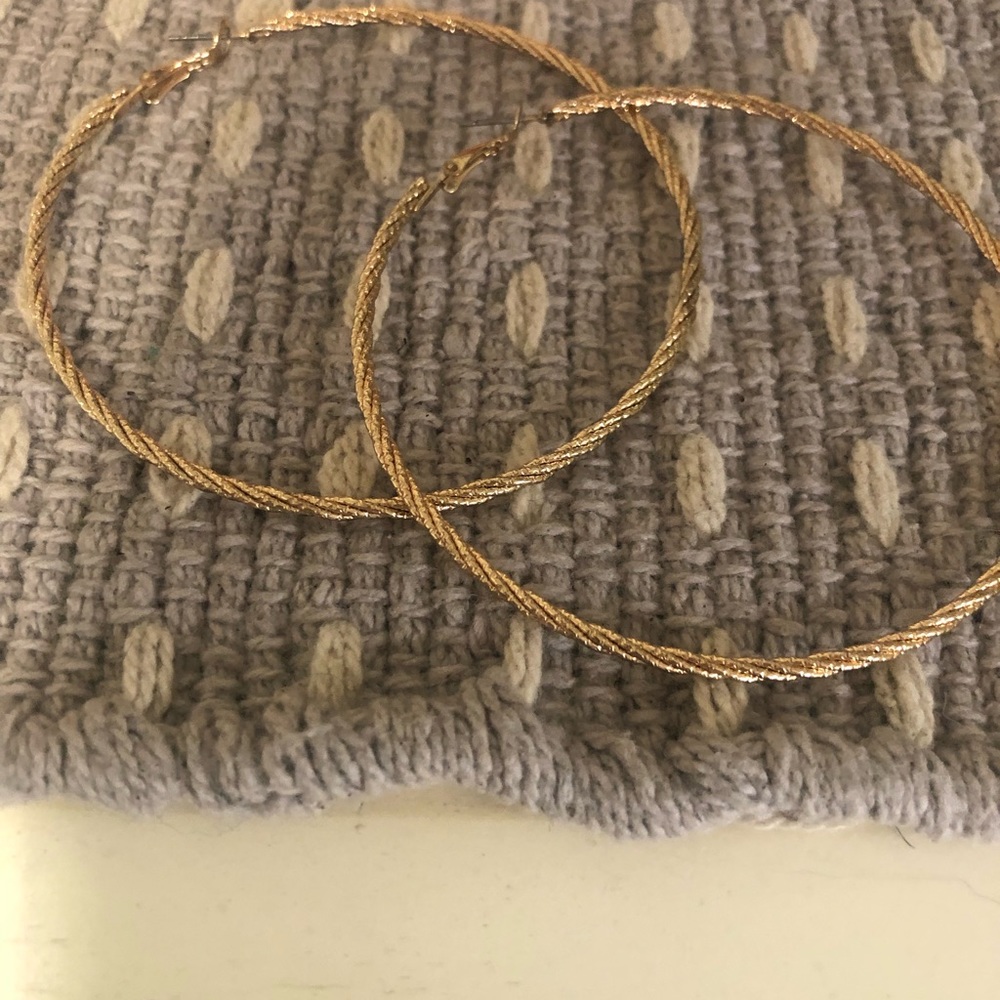 faux gold hoops